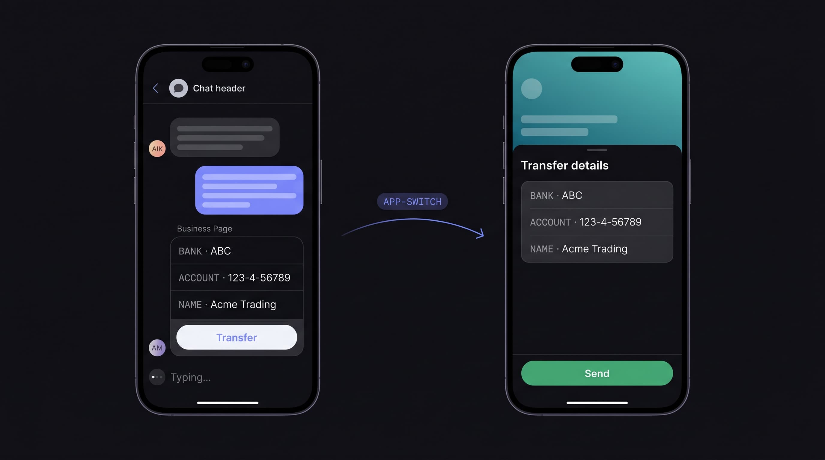 Transfer App-Switch cover