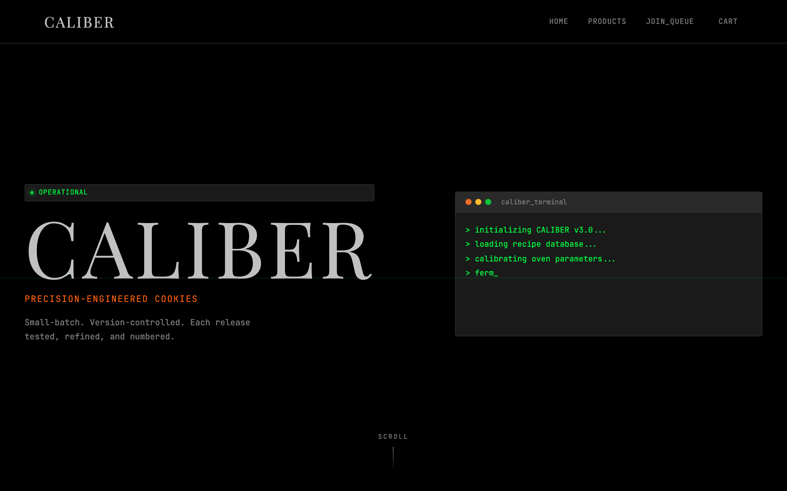 CALIBER cover